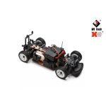 XKS Távirányítós Rally autó, 2,4 GHz-es rádióvezérlésű, 1:28 arány, 4WD, 30km+/h, LED világítással, 14 év feletti gyermekek számára, Kék/Fehér/Piros