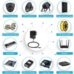 Hálózati adapter 12V/2A, tápegység, Ø3.5/1.35mm csatlakozás, 130cm, fekete