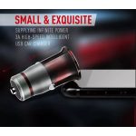 LDNIO Autós USB szivargyújtó töltő, 1xUSB csatlakozóval, Quick Charge 3.0, 5V/3A, barna/szürke