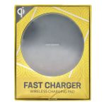 Vezeték nélküli töltő, 10W-os töltő pad, fekete