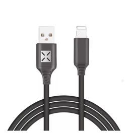   Adat-és töltőkábel DC09, MicroUSB/USB csatlakozó, hangra bekapcsoló villogó fénnyel, 2A gyors töltés,1 méter, fekete