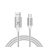 Lightning adat-és töltőkábel DC10, Lightning/USB csatlakozó, hangra bekapcsoló villogó fénnyel, 2A gyors töltés,1 méter, fehér