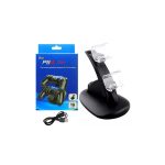 Dupla Töltőállomás PS4 Kontrollerhez, HB-P4002B dokkoló 2db Gamepad-hoz, fekete