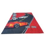 ⬜Gyerek szőnyeg Piros autóversenyzős 