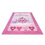 ⬜Gyerek szőnyeg princess kastélyos pink 