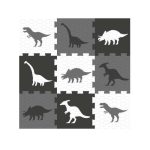 9 db-os, dínós habszivacs puzzle, játszószőnyeg és építőkocka 