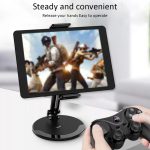 Nintendo Switch-/Tablet-/Okostelefontartó, PG-9158 13-22cm széles, 30cm magas, fekete
