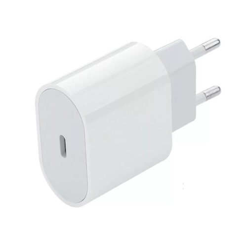 USB hálózati töltő adapter, 1xUSB-C kimenet, 18W, fehér