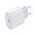 USB hálózati töltő adapter, 1xUSB-C kimenet, 18W, fehér