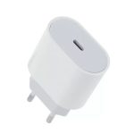USB hálózati töltő adapter, 1xUSB-C kimenet, 18W, fehér