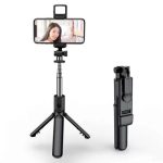 Bluetooth Szelfibot Tripod Funkcióval, 18.5cm-68cm, 10m távirányító hatótáv, fekete