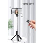 Bluetooth Szelfibot Tripod Funkcióval, 18.5cm-68cm, 10m távirányító hatótáv, fekete