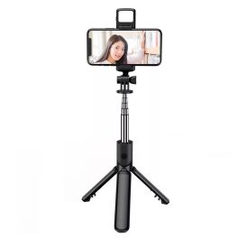   Bluetooth Szelfibot Tripod Funkcióval, vakuval, 18.5cm-71cm, 10 méter távirányító hatótáv, fekete
