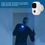 Vezeték nélküli IP Megfigyelő Kamera, B90 újratölthető akkumulátorral, fehér