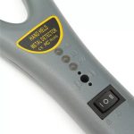Fémdetektor, Metal Detector, Fémkereső, 10cm hatótávolság, 19,8~24,2kHz között keres, ruhában, táskában, bejáratnál, biztonsági kapuknál