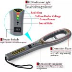 Fémdetektor, Metal Detector, Fémkereső, 10cm hatótávolság, 19,8~24,2kHz között keres, ruhában, táskában, bejáratnál, biztonsági kapuknál