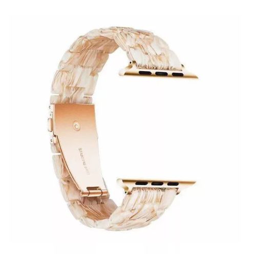 Apple Watch óraszíj, kompatibilis 38/40/41mm kijelzőjű okosórákkal, selyembarna