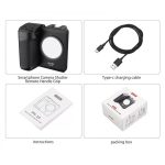 Telefon Stabilizátor, UURIG PH-10, Bluetooth távirányítós, 3 LED fény fokozat+ vakupapucs csatlakozó + 1/4" tripod csavarmenet, fekete