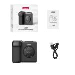 Telefon Stabilizátor, Ulanzi CG01, Bluetooth távirányítós, vakupapucs csatlakozó + 1/4" tripod csavarmenet, fekete
