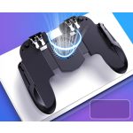 PUBG kontroller H9 joystick, beépített hűtőventilátor, iPhone és Android telefonokhoz, fekete