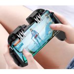 PUBG kontroller H9 joystick, beépített hűtőventilátor, iPhone és Android telefonokhoz, fekete