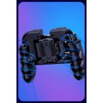 PUBG kontroller H9 joystick, beépített hűtőventilátor, iPhone és Android telefonokhoz, fekete