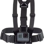 Akciókamera Rögzítő/Tartó mellkasra, GoPro HERO 5 6 7 8 9 10 kompatibilis, fekete