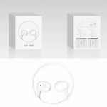 Bluetooth Sport Fülhallgató, beépített mikrofonnal, zajszűrés, érintésvezérlés, fülre helyezhető, Bluetooth v5.3, fehér