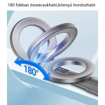 ANENG Hordozható fémkereső detektor, 180°-ban dönthető fej, LED+Beeper, 10cm hatótávolság, Szürke