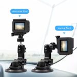 PULUZ Sportkamera Tapadókorongos Állvány/Tartó, GoPro/Ant/Coyote/DJI sport kamerákkal kompatibilis, mobiltelefon tartóval, fekete