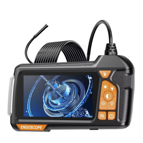Endoszkóp kamera, 10m kábel, 4.3″ LCD kijelző, 1080P FHD, 6 LED világítás, Ø5.5mm lencse-átmérő, IP67 vízállósági kategória, fekete