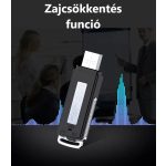 SPT Digitális USB Hangrögzítő, U03, diktafon, zajcsökkentés, 8GB, USB 2.0, Pen Drive funkció, fekete