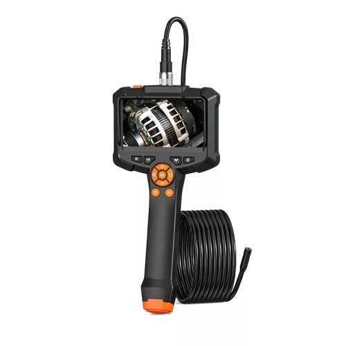 Endoszkóp kamera, 5m kábel, 4.3″ IPS kijelző, 1080P FHD, 8 LED világítás, Ø8.0mm lencse-átmérő, IP67 vízállósági kategória, fekete 