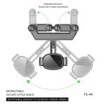 Univerzális Autós Mobiltelefon Tartó, visszapillantó tükörre illeszthető, fekete