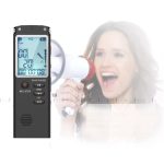 Quzu® Digitális Diktafon, MP3 lejátszó, zajcsökkentés, ABS ház, 8GB, fekete