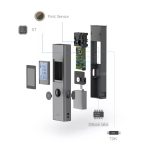 Duke® Lézeres Távolságmérő és Szögmérő, 40m, LCD képernyő, pontosság +/- 2mm, újratölthető, felület, térfogat, pitagorasz számítás, szürke