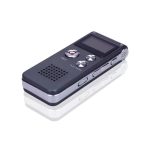 Digitális Diktafon, hangrögzítő, mp3/wma lejátszó, zajcsökkentés, 8 GB, fekete-ezüstszín