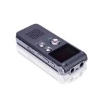 Digitális Diktafon, hangrögzítő, mp3/wma lejátszó, zajcsökkentés, 8 GB, fekete-ezüstszín