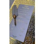 KHAT Vintage tollkészlet, tintatartó és toll tartóval, 5db fém toll hegy, fehér/arany színű