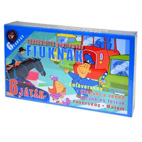 Társasjáték gyűjtemény fiúknak