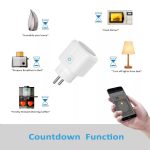 Matter® Intelligens konnektor, Tuya alkalmazással, 16A, WiFi, Fogyasztásmérős, kompatibilis Alexa/Google-Assistant, fehér