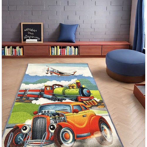⬜Gyerekszőnyeg, Autó Mintás