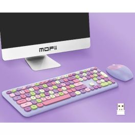   MOFII vezeték nélküli billentyűzet + egér, RF-666, nemzetközi elrendezés