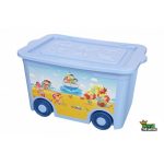 Tárolódoboz kerékkel gyerek mintás 55L 41x61x34cm