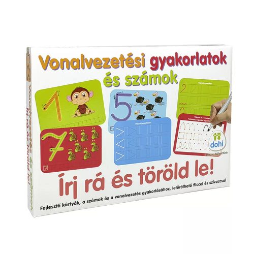ÍRJ RÁ ÉS TÖRÖLD LE! VONALVEZETÉSI GYAKORLATOK ÉS SZÁMOK