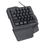 K7 egykezes RGB gaming billentyűzet, háttérvilágítás, USB csatlakozó, Fekete