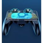 Kontroller joystick, PUBG kompatibilis, beépített hűtőventilátor, 1200mAh akku, iPhone és Android telefonokhoz, fekete