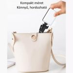 BOOYIIN® Hordozható LED szelfi világítás, mobiltelefonhoz/laptophoz, 360°-ban forgatható, állítható fényerő és színhőmérséklet, fekete