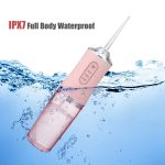 Vezeték nélküli Szájzuhany, 220ml tartály, 1000mAh akkumulátor, 3 fokozat, pink