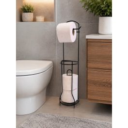 WC papír tartó állvány fém